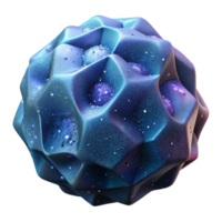 fascinating baroque Isolated cutout, professional render of a single, ultra-detailed cosmic dust particle, magnified, hyper-specific crystalline structure with Transparent Background crisp png
