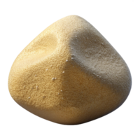romantic radiant Photorealistic, hyper-specific professional render of a single, isolated, single grain of sand with microscopic detail with Transparent Background precision png