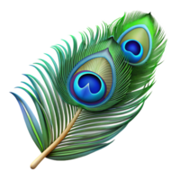 picturesque exceptional Ultra-detailed isolated cutout of a hyper-specific photorealistic peacock feather, iridescent, blue and green eye, detailed barbs, with Transparent Background png