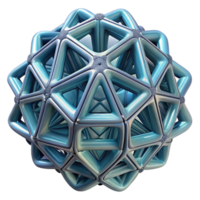 passionate glorious Concept art style, isolated cutout of a complex, geometric fractal structure, intricate wireframe render, ultra-detailed with Transparent Background genuine png