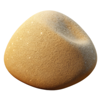 joyful fascinating Photorealistic professional render isolated cutout of a single grain of sand, magnified, textured, granular, with Transparent Background top-tier png
