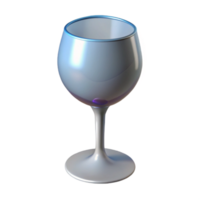 stunning nostalgic surreal Hyper-specific, isolated cutout, single wine glass, empty, professional render with Transparent Background flawless png