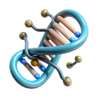 dramatic creative Abstract Dna Strand with Binary Code Isolated original png