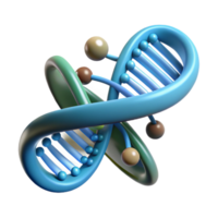 serene contemporary Abstract Dna Strand with Binary Code Isolated professional png