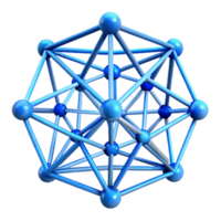impressive classic Abstract Network of Lines Blue Hue Isolated high resolution png