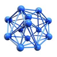 magnificent artistic Abstract Network of Lines Blue Hue Isolated premium png