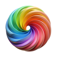 extraordinary rustic Abstract Rainbow Vortex Cutout with Soft Lighting high resolution png