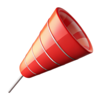 beautiful creative Abstract Windsock Design Red Isolated Cutout png