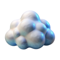 beautiful minimalist Airbrushed Cloud Design White Cutout Transparent Background exclusive png