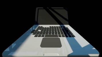 4K Information Computing Technology Background 3D Rendering video