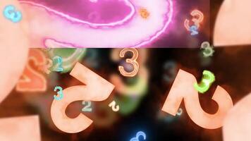 Random Numbers Maths Background Digital Rendering video