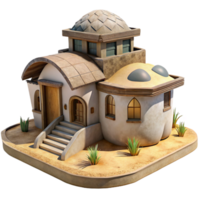 dramatic abstract Aerthys Architecture Sand Dune Home Transparent Background authentic png