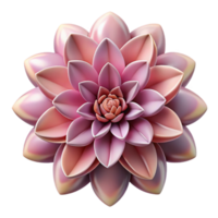 impressionante clássico algorítmico flor Cortar fora simétrico pétalas isolado png
