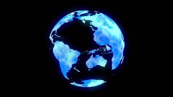 4K Loop Business Background Earth Connectivity 3D Rendering video