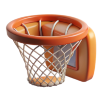 dramatic rustic Basketball Hoop Cutout with Net and Backboard Detail high quality png