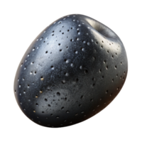 dramatic abstract Bioengineered Seed Transparent Background Black Speckled Surface high resolution png