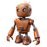 extraordinary modern Biomechanical Robot with Brown Roots Isolated Element png