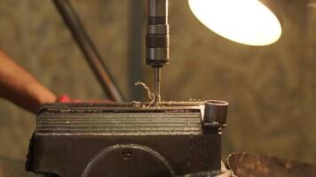 Drilling machine with drill bit for tapping 4 video
