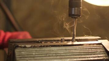 Drilling machine with drill bit for tapping 5 video