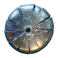 beautiful artistic Broken Glass Cutout with Transparent Background and Crack Pattern high resolution png