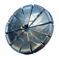 elegant rustic Broken Glass Cutout with Transparent Background and Crack Pattern high resolution png