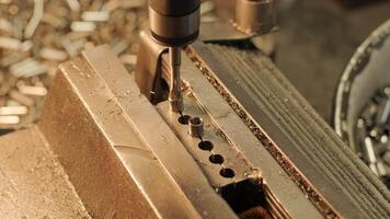 Drilling machine with drill bit for tapping video