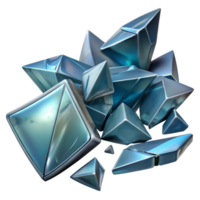 impressive classic Broken Glass Fragments Cutout with Realistic Transparency detailed png