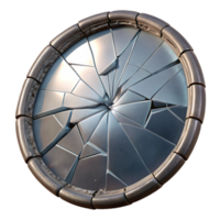 elegant rustic Broken Mirror Texture Cutout with Realistic Cracks high resolution png