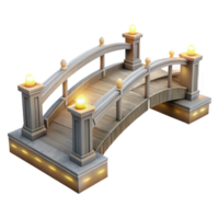 elegant rustic Conceptual Bridge Light Trails Transparent Background high resolution png