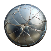 extraordinary rustic Cracked Mirror Surface Cutout with Jagged Lines high quality png