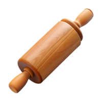 elegant minimalist Cutout of a Rolling Pin with Wooden Handles professional png