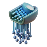 extraordinary creative Data Stream Flowing Binary Code Transparent Background authentic png