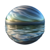 magnificent artistic Distorted Blurred Reflection in Water Surface Isolated authentic png