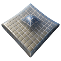 impressive rustic Distorted Grid Pattern with Perspective Angle Cutout professional png