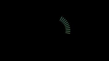 Loading Circle Animation on Black Background video
