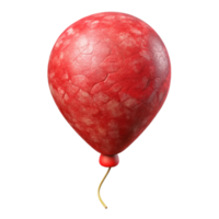 magnificent artistic Floating Balloon Cutout with String and Bright Red Color authentic png