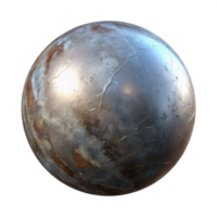 magnificent rustic Floating Metal Ball in Simulated Gravity Transparent Background exclusive png