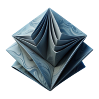 elegant minimalist Folded Paper Effect with Depth Illusion Transparent authentic png