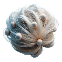 magnificent abstract Fragile Connections Wispy Strands Side View Transparent genuine png