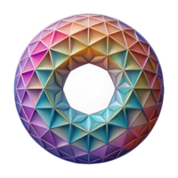 beautiful minimalist Geometric Circle Pattern with Gradient Colors Transparent Background authentic png