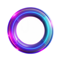 beautiful traditional Glowing Neon Circle Design Element Isolated high resolution png