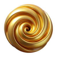 impressive classic Golden Particle Swirl Cutout on Transparent Background exclusive png