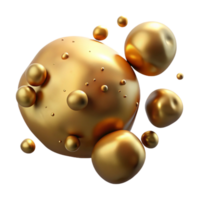 elegant minimalist Gold Floating Particles Cutout on Transparent Background high resolution png