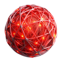 extraordinary artistic Glowing Red Strands Web of Shadows Transparent high resolution png