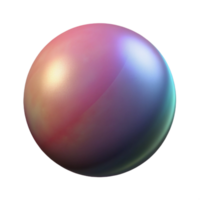 extraordinary minimalist Gradient Sphere with Shadow Depth Illusion Transparent Background premium png