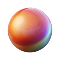 extraordinary creative Gradient Sphere with Highlight Depth Illusion Transparent Background original png