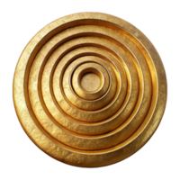extraordinary abstract Golden Concentric Circles Geometric Pattern Isolated high resolution png