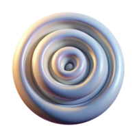 serene vintage Hypnotic Spiral Design Isolated on Transparent Background authentic png
