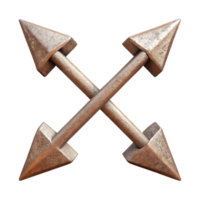extraordinary rustic Intersecting Arrows Directional Symbol Isolated high resolution png