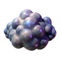 dramatic modern Interstellar Clouds Deep Space Isolated on Transparent Background premium png